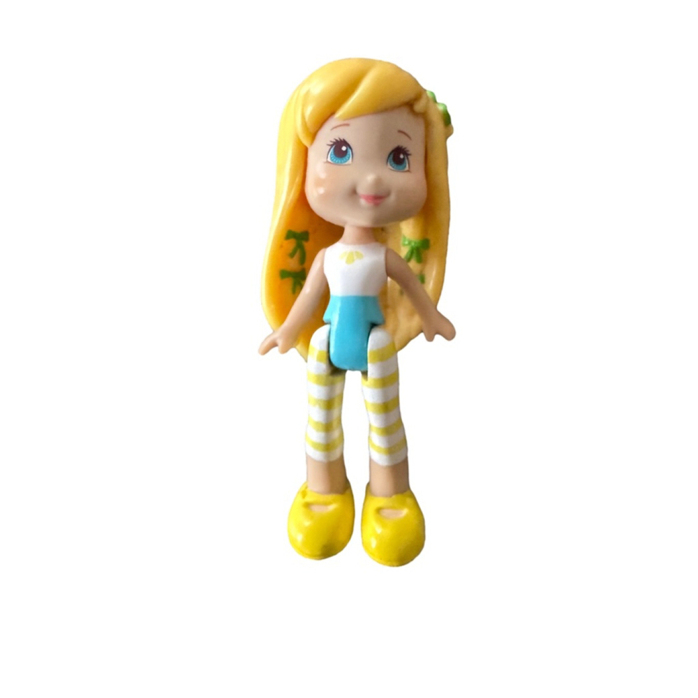 2008 Hasbro LEMON MERINGUE 3” Plastic Doll Toy Yellow Hair